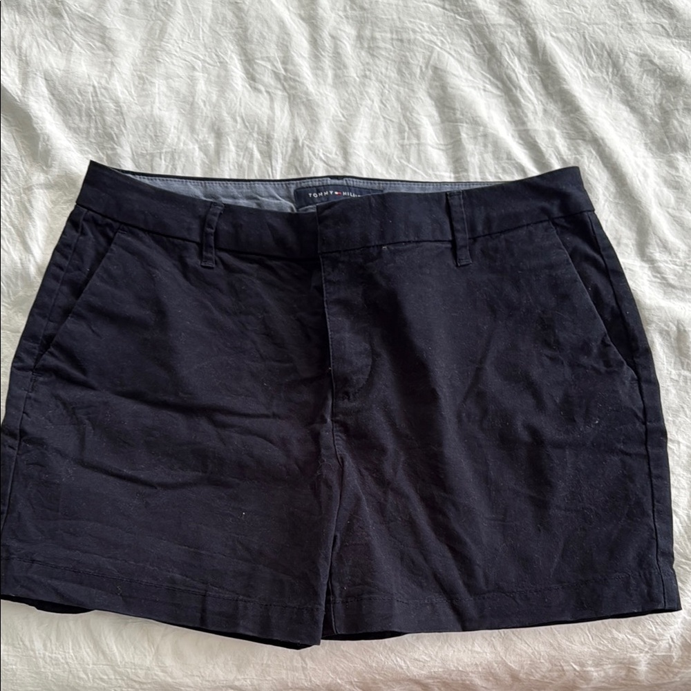 Tommy Hilfiger Black Bermuda Shorts Casual Style